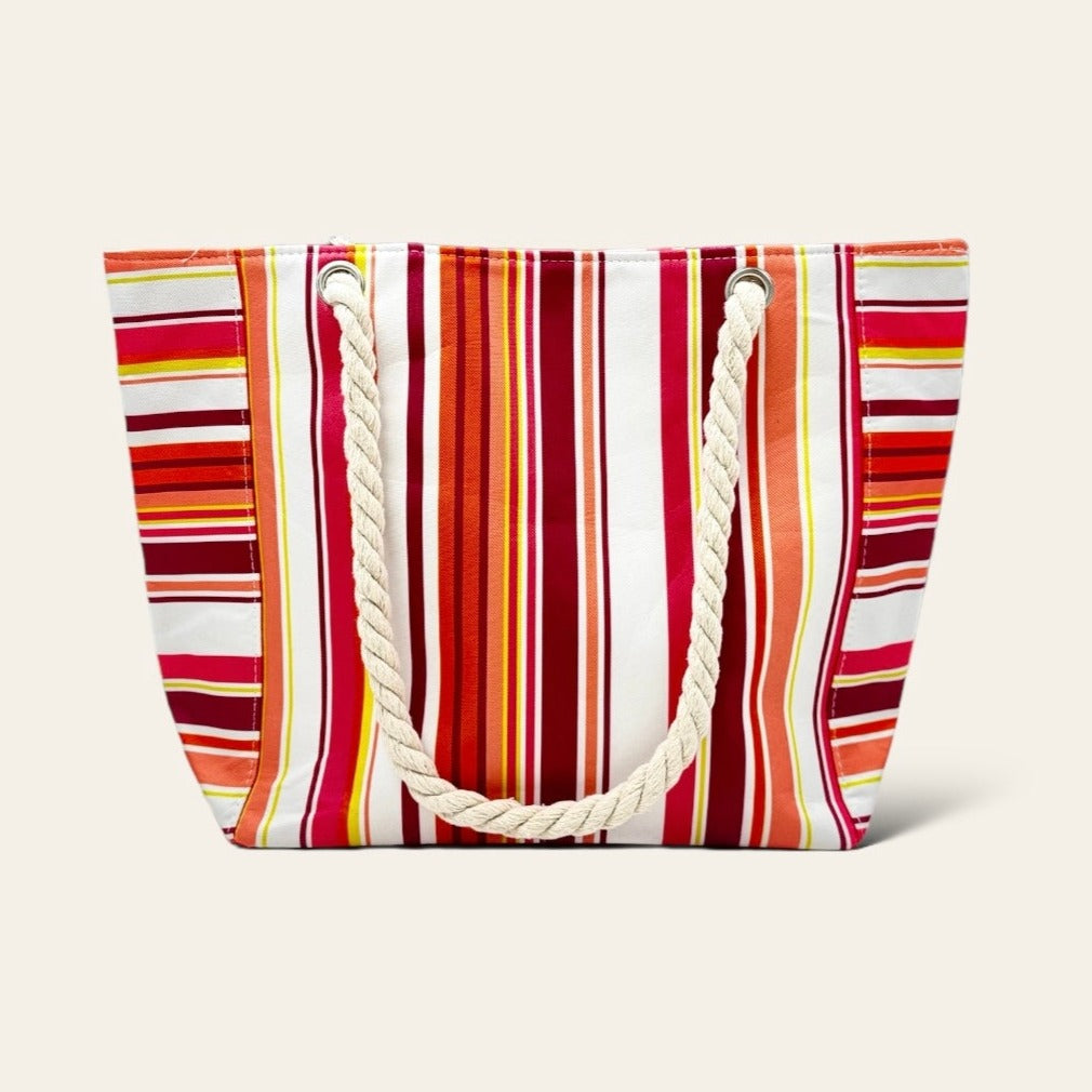 Striped Canvas Tote